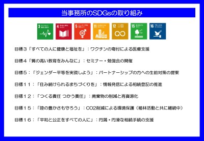当事務所のSDGsの取り組み