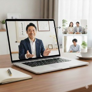 イメージZoomを使った相談写真